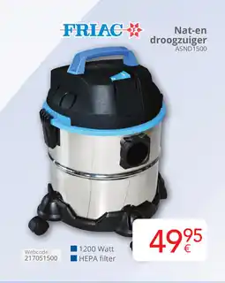 Eldi Friac Naten droogzuiger ASND1500 aanbieding