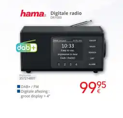 Eldi Hama digitale radio DR1000 aanbieding