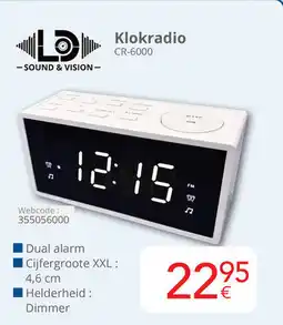 Eldi Klokradio CR-6000 aanbieding