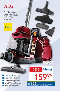 Eldi AEG Stofzuiger zonder zak LX7-2- anim parket aanbieding
