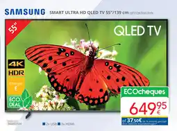 Eldi Samsung smart ultra HD QLED TV QE55Q67DAUXXN aanbieding