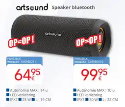 Eldi Artsound speaker bluetooth PWR02BLK aanbieding