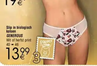 Cora Slip in biologisch katoen Generous 40-46 aanbieding