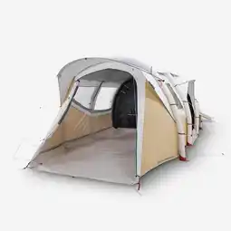 Decathlon Opblaasbare tent voor 6 personen Air Seconds 6.3 F&B 3 slaapruimtes aanbieding