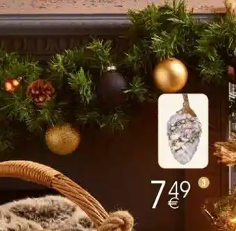 Cora Verlichte ster of dennenappel met touw 20/21 cm aanbieding