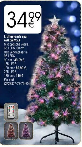 Cora Lichtgevende spar greenville aanbieding