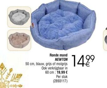Cora Ronde mand Newton aanbieding