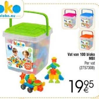 Vat van 100 bloko MBI