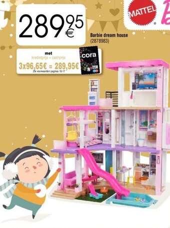 Cora Barbie dream house aanbieding