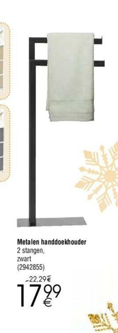 Cora Metalen handdoekhouder aanbieding