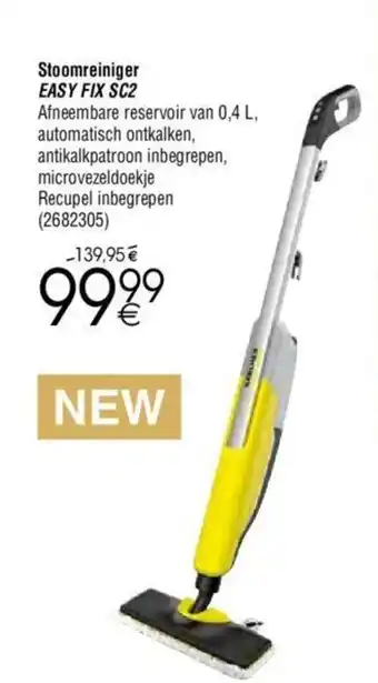 Cora Stoomreiniger Easy fix SC2 0.4L aanbieding
