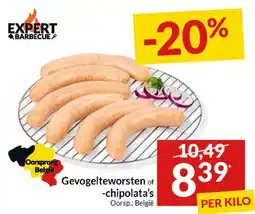 Intermarché Gevogelteworsten of chipolata's aanbieding