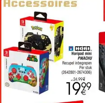 Cora Hori Horipad mini Pikachu aanbieding