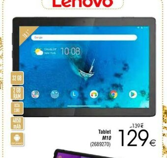 Cora Lenovo tablet M10 aanbieding