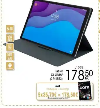 Cora Tablet TB-X306F aanbieding