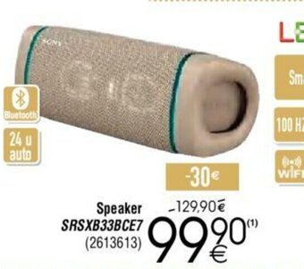 Cora Sony Speaker SRSXB33BCE7 aanbieding