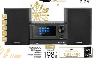 Cora Kenwood Hi-Fi systeem M7000SB aanbieding