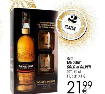 Cora Rum Tanduay Gold of Silver aanbieding