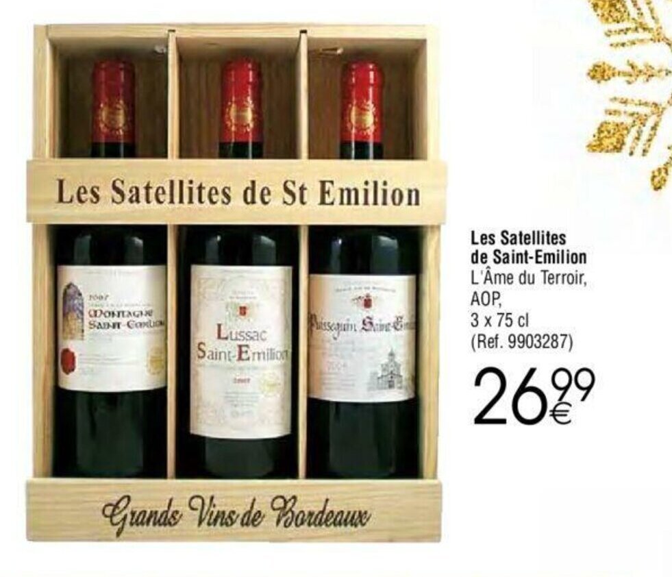 Les Satellites de SaintEmilion promotie bij Cora