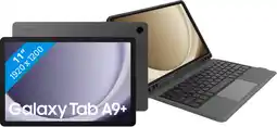 Coolblue Samsung Galaxy Tab A9 Plus 11 inch 128GB Wifi 5G Grijs + BlueBuilt Toetsenbord Hoes AZERTY aanbieding