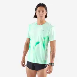 Decathlon Licht hardloopshirt met korte mouwen heren Run 900 Replika groen aanbieding