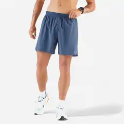 Decathlon Hardloopshort voor heren Run 500 Comfort diepblauw aanbieding
