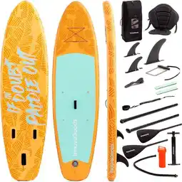 Decathlon Opblaasbaar paddle board met zitje en accessoires aanbieding