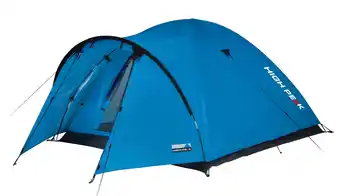 Decathlon High Peak koepeltent Narvik 4, kampeertent met veranda, waterdicht, PFC-vrij aanbieding