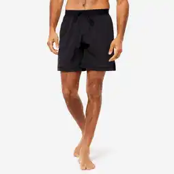 Decathlon LICHTE HERENSHORT MET INGEWERKTE SLIP VOOR HOT YOGA ZWART aanbieding