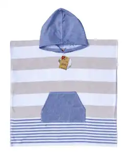 Decathlon GESTREEPTE SURFPONCHO VOOR KINDEREN aanbieding