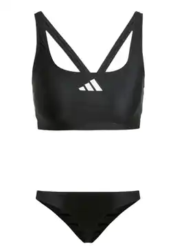 Decathlon Twee-delig zwempak met V-achterkant voor vrouwen adidas 3-Stripes aanbieding