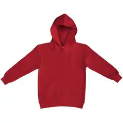 Decathlon Kinder Unisex Plain Hooded Sweatshirt Top / Hoodie (Rood) aanbieding