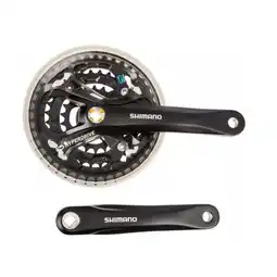 Decathlon Shimano Crankstel Acera 7/8-speed. 48/38/28T, cranklengte 170mm Zwart, 4mm BCD aanbieding