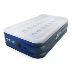 Decathlon Premium Eenpersoons Luchtbed – Grijs/Marineblauw aanbieding