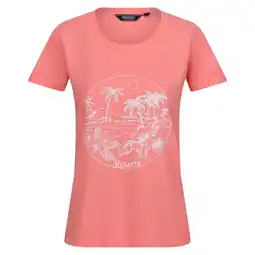 Decathlon Dames Filandra VIII Tropisch Eiland TShirt (Schelp Roze) aanbieding