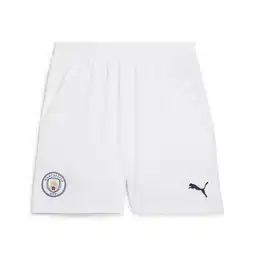 Decathlon Manchester City 24/25 short voor heren PUMA White Marine Blue aanbieding