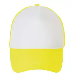 Decathlon Bubble Colour Block Baseball Cap (Wit/neon geel) aanbieding