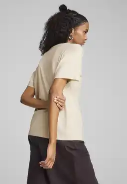Decathlon PUMA CLASS relaxed T-shirt voor dames PUMA Alpine Snow White aanbieding