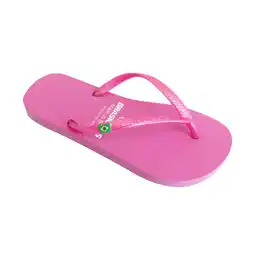 Decathlon Brasileras dames teenslippers in roze met rubberen zolen aanbieding