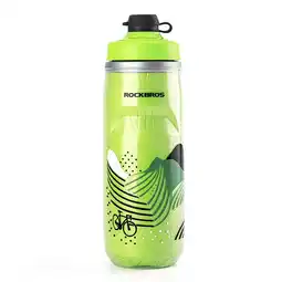 Decathlon Geïsoleerde lekvrije fietsbidon van 620 ml Groen aanbieding