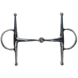 Decathlon Roestvrij stalen snaffle bit voor paarden Weatherbeeta Korsteel aanbieding