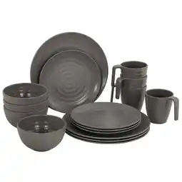 Decathlon Melamine servies 16-delige camping reis picknick borden aanbieding