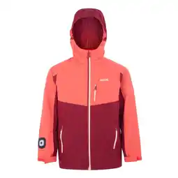 Decathlon Meisjes Trekktain 3 in 1 Waterdichte Jas (Rumba Rood/Rode Hemel) aanbieding