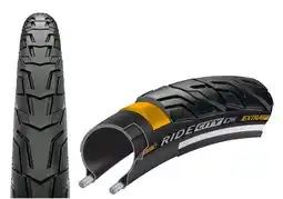 Decathlon Continental fietsband Ride City Breaker 37-622 Zwart Reflectie aanbieding