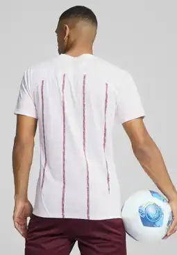 Decathlon Manchester City prematch-shirt PUMA White Dark Jasper Red aanbieding
