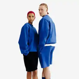 Decathlon Uniseks sweater met ronde hals Elementals blauw aanbieding