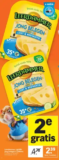 Albert Heijn Leerdammer Lightlife jong belegen aanbieding