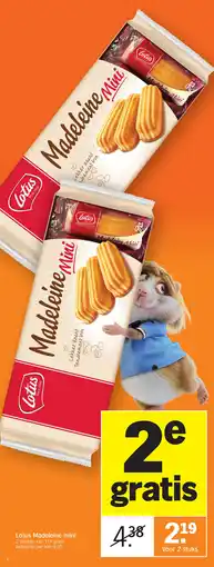 Albert Heijn Lotus Madeleine mini aanbieding
