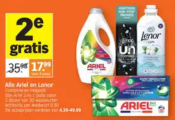 Albert Heijn Alle Ariel en Lenor aanbieding