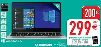 Cora Thomson notebook be.n17c-8sl1t aanbieding